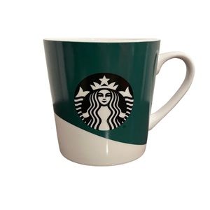 Starbucks 2019 18 oz green and white mug with mermaid siren
